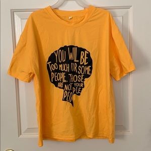 Yellow Slogan Tee